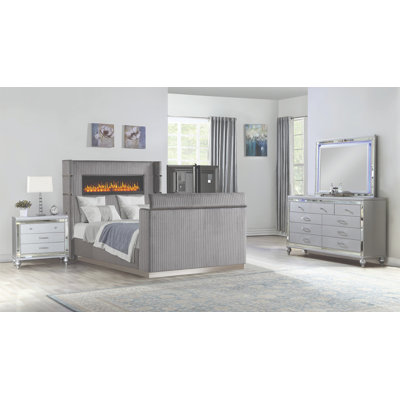 Ensemble de chambre à coucher 4 pièces Limann