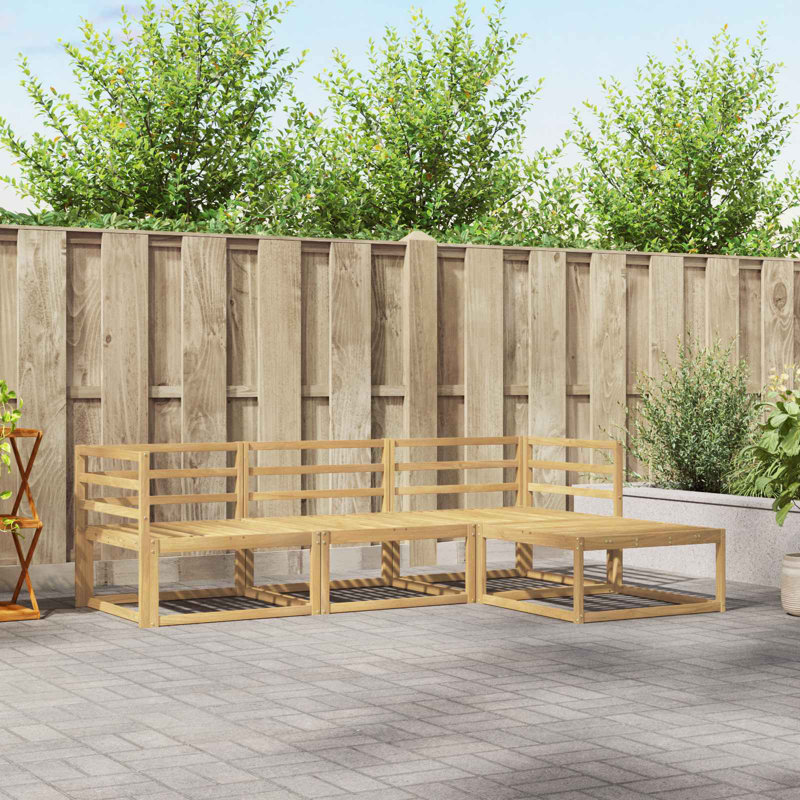Outdoor Sofa Set Garden Furniture Patio Backyard Seating Modular, 4
