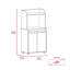 Chariot de cuisine Totti, armoire à deux portes, une tablette ouverte, deux tablettes intérieures