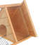 Cage compacte portative pour renards roux 46 po x 24 po jaune