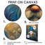 Blue Gnome Glimmering Glimpse - Décoration murale gnome-413949188-413949193