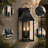 2-Light 20"h Black Outdoor Wall Light,2-Pack Wall Lantern Sconce With Clear Glass