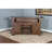 Pemberly Row 78" Farmhouse Wood Bar Unit in Medium Brown