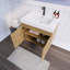 Ensemble de meuble-lavabo mural simple 30 po Lorrin Spring-1807893012
