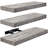 Sorbus 16" Long Floating Shelves with Invisible Mounting - Set of 3, Gray-1371380673
