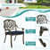 9-Piece Dining Set includes 1 round table with detachable lazy susan, 8 cushioned chairs