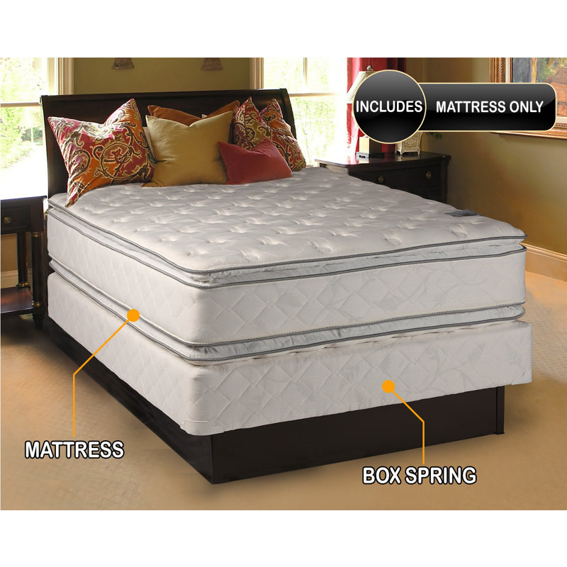Matelas à plateau-coussin moelleux à deux côtés Alwyn Home Aahana