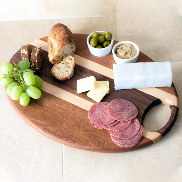 Walnut & Birch Striped Wooden Chopping Board