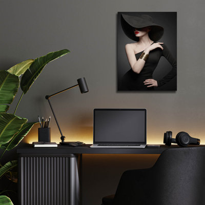 'Lady in Black' by Epic Portfolio, Acrylic Glass Wall Art