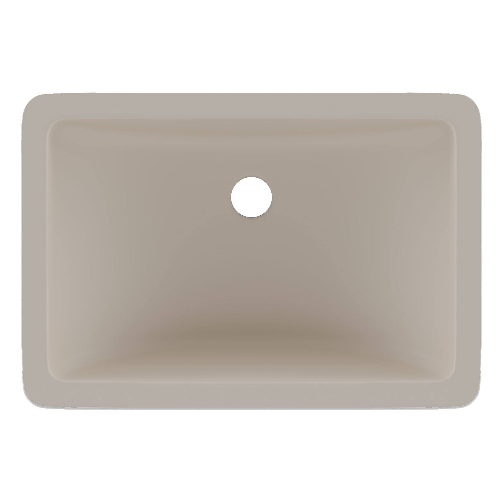 Lexicon Quartz Composite Rectangle Vanity Sink, Beige
