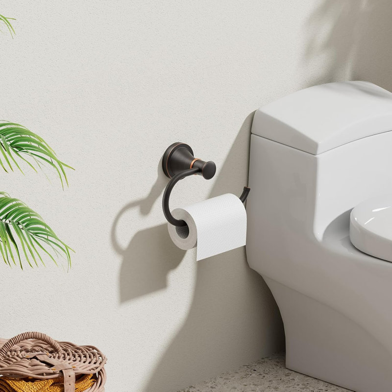 Porte-papier hygiénique en bronze huilé