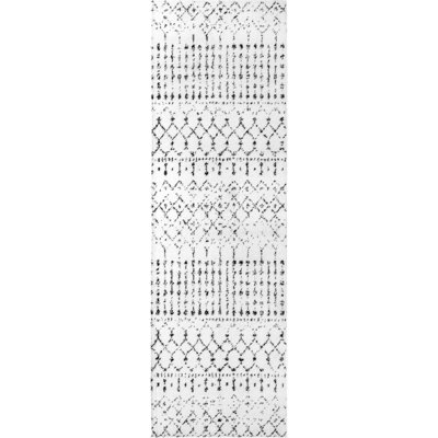 Freetown Moroccan Performance White/Black Rug