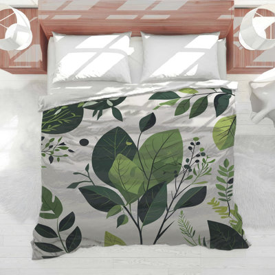 Leaves Bedding Nature Comforter Modern