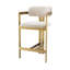 Donato Upholstered Stool with Metal Frame-72767080