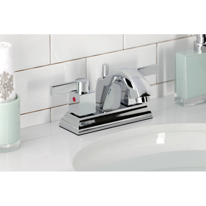 Meridian Centerset Bathroom Faucet with Drain Assembly, Polished Chrome