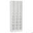 25.6 Inches 10-Tier White Wooden Shoe Storage Cabinet, Modern 30-Cubby Wooden Shoe Rack Organizer-1051066432