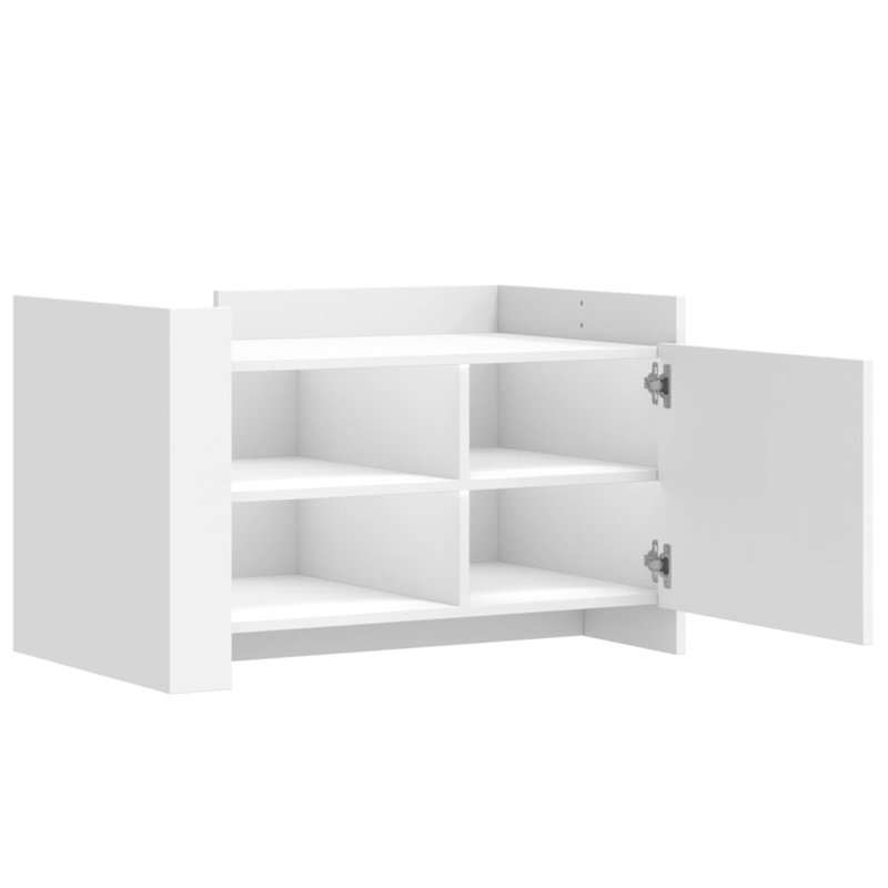 Ruzina Coffee Table with Storage, White, 50cm H x 80cm L x 50cm W