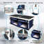 Table de camping pliante avec compartiment de rangement