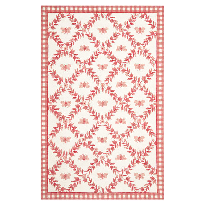Kinchen Hand Hooked Wool Animal Print Rug