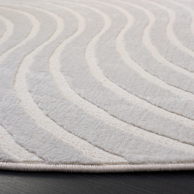 Saylor 134 Performance Abstract Rug, Round 6'3"