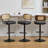 Adjustable Height 360° Swivel Bar Stools With Rattan Backrest-476788791