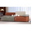 Two-Seater Modular Sofa in Grey and Orange, 200cm Wide for Living Room with Scatter Cushions Fast Dispatch From UK Warehouse – Dispatched Within 2 Days