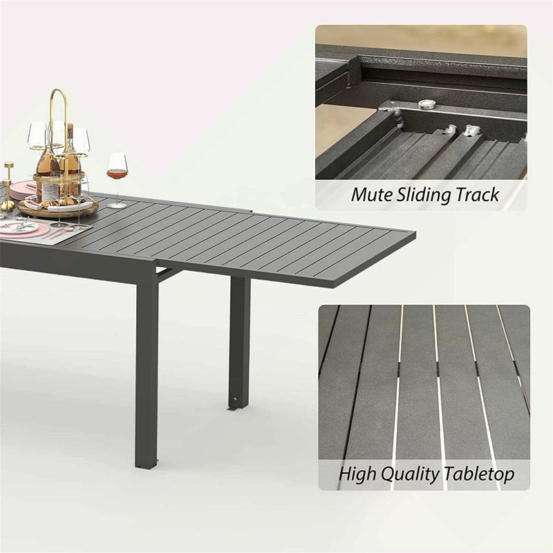 Table de salle à manger extensible pour l'extérieur