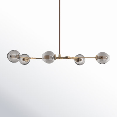 Dumont 5 Light Metal Dimmable Sputnik Chandelier