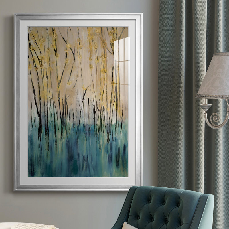 Impression encadrée de qualité supérieure Mountain Air - prête à être accrochée, H 30,5 po x l 42,5 po x P 1,5 po, Argent