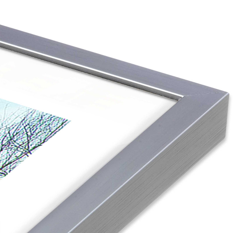 «Misty Normandy Meadow», reproduction encadrée sur papier par Caroyl La Barge, Chrome poli