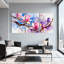 «Magnolia Watercolor Magnolia Blossoms On Branches», ensemble de 3 impressions sur toile-1429928154