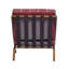 Chaise de loisirs en cuir fleur 25,4 po de largeur Clayton-684582306