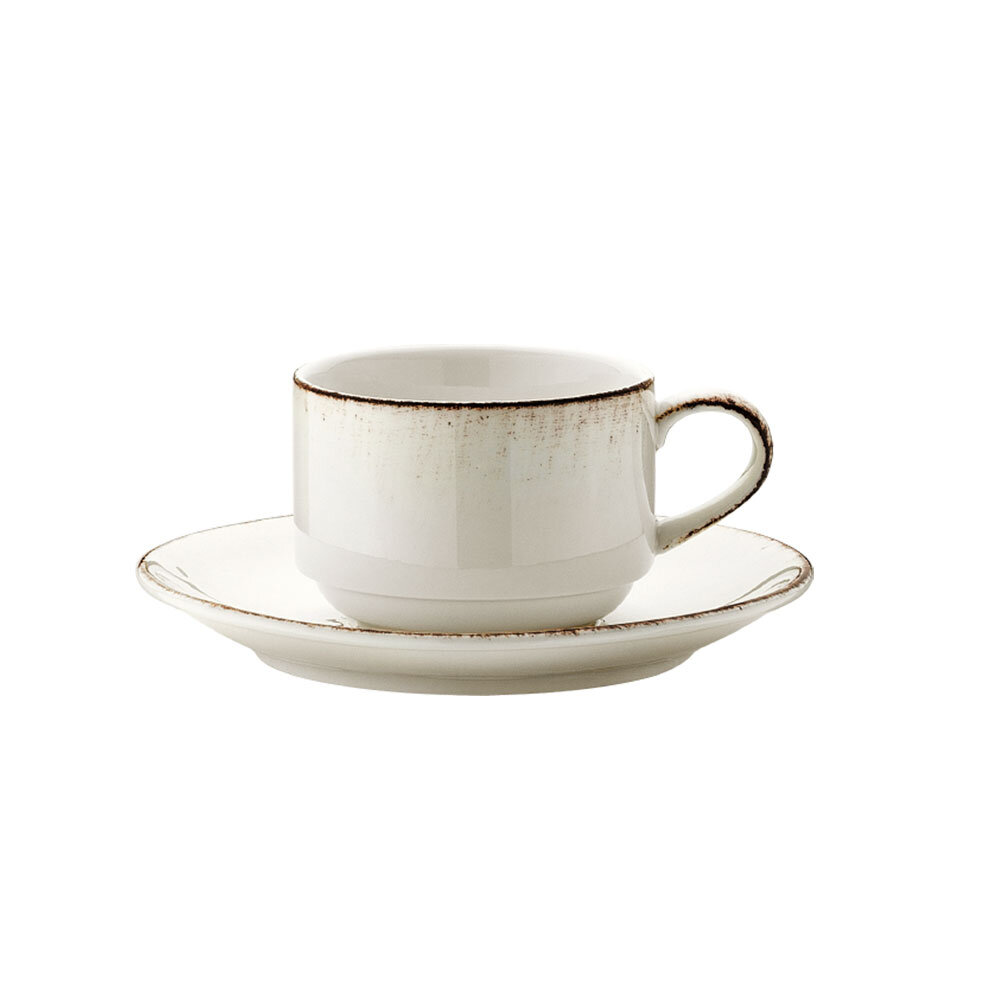 Sea Blue Stacking Espresso Cup+Saucer Set - Turgla Home