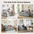 72" Chenille Upholstered Cloud Sofa 2-Seater Couch Comfy Loveseat Sofa for Apartment Bedroom Living Room-1542911005