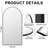 Arched Full Length Mirror with Stand, Aluminum Alloy Frame Floor Full Body Mirror-678386813-678386814