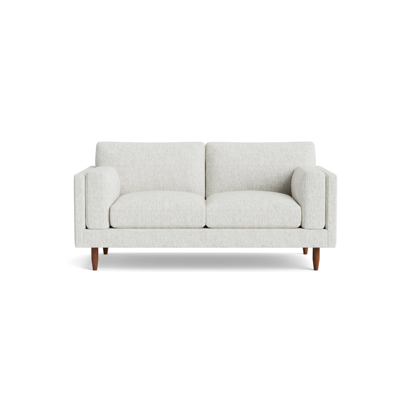 Skinny Fat Loveseat (70"), Performance Weave - Snow