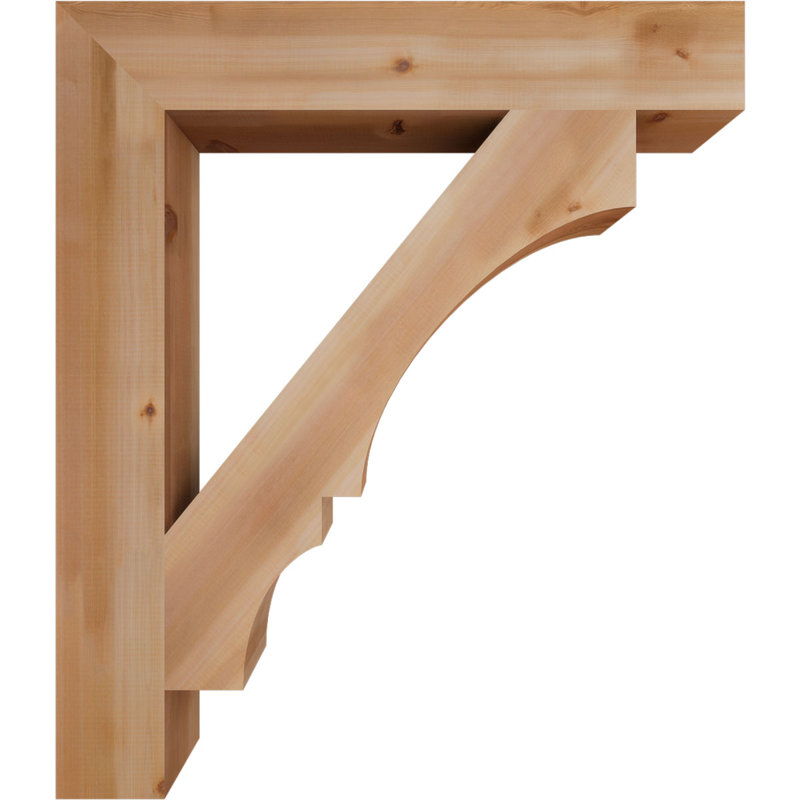 Support de bloc Balboa, L 5 1/2 po x P 38 po x H 44 po, Cèdre rouge de l'Ouest lisse