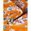 Tapis orange / vert / ivoire tissé à la machine Hilley-1526022487