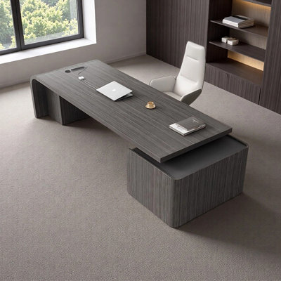 High-end light luxury office desk