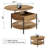 Wynny 27"W Round Lift-Top Wood Coffee Table with Storage-2058033455