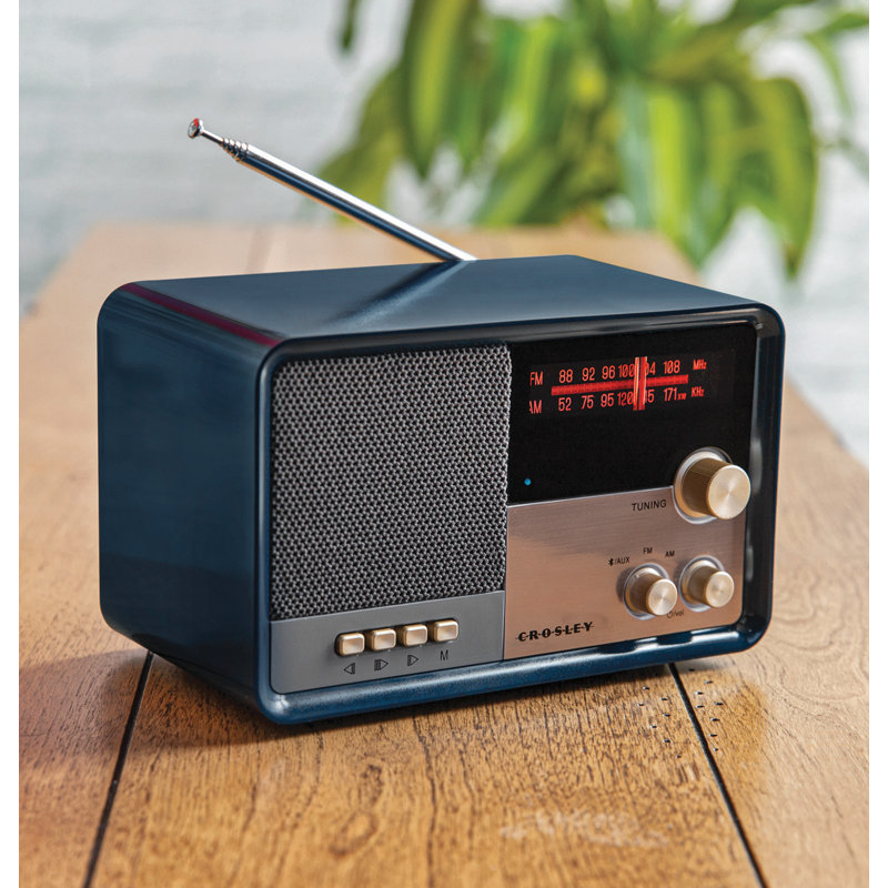 Tribute Decorative Radio with Bluetooth, Navy
