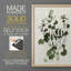 «Forest Foliage on Linen III», reproduction encadrée de qualité supérieure - prête à être accrochée - aucun clou requis - aucun clou requis-414441478-414441477