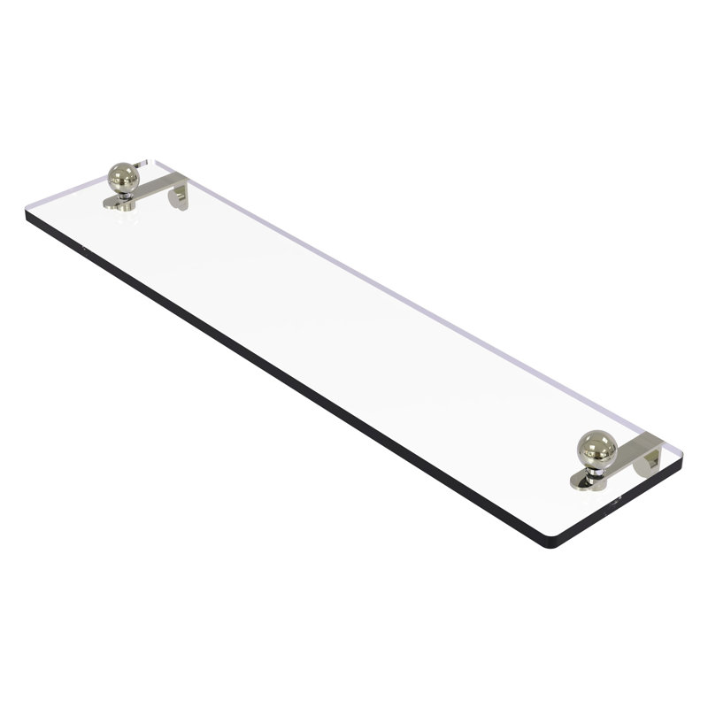 Tablette murale Morosini, 16 po, Nickel poli