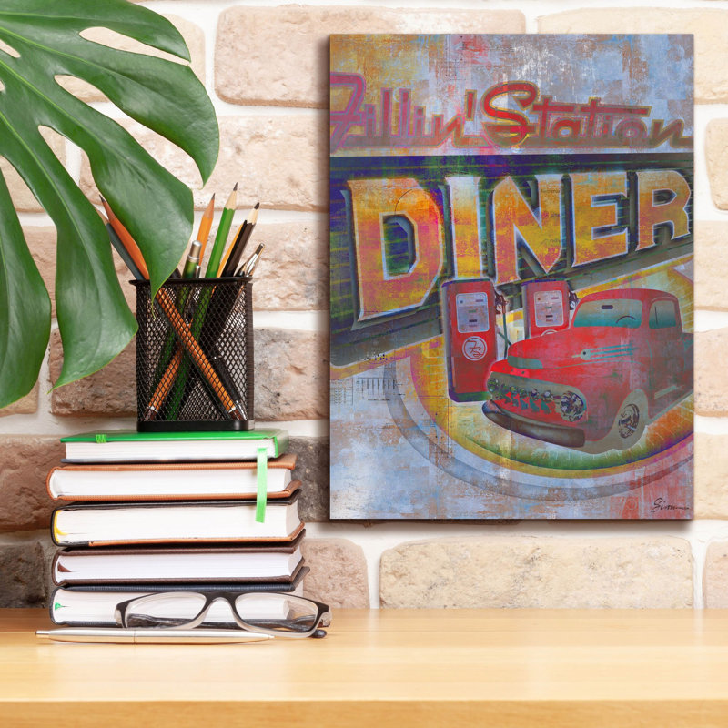 " Fillin Station " by Greg Simanson, 16" H x 12" W x 0.75" D