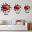 Horloge murale rouge-60327962