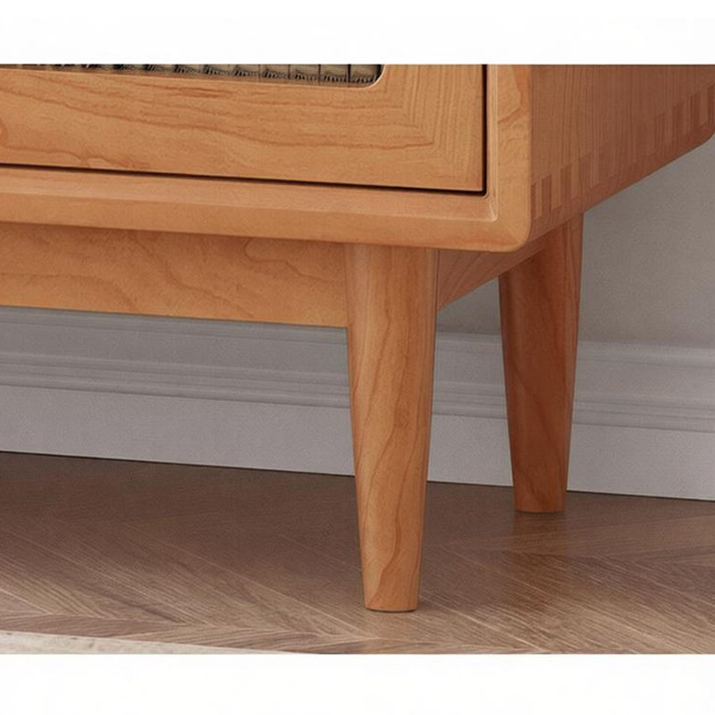 Buffet de rangement multifonctionnel en bois massif, H 33,46 po x l 47,24 po x P 15,74 po