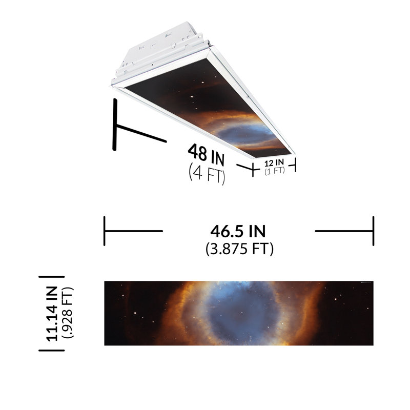 Astronomy Rectangle Fixture Component Ceiling Light