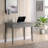 Shaker Cottage 40 in. W Laptop Desk with Pull-Out Drawer, Keyboard/Mouse Console Shelf for Home Office; Overall 48 in. W x 23 in. D x 30 in. H, Clearance 23 in. H (Gray)-1284504555