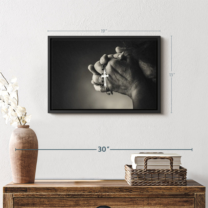 Christian Prayer, reproduction sur toile, H 19 po x l 13 po