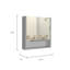 Pharmacie Manchester avec miroir blanc Manchester-98629269